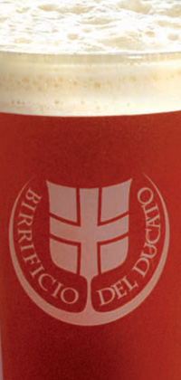 Birrificio del Ducato logo on glass