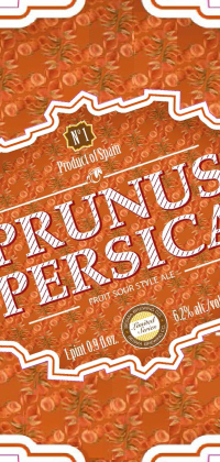 Prunus Persica Label