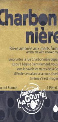 Charbonniere bottle label