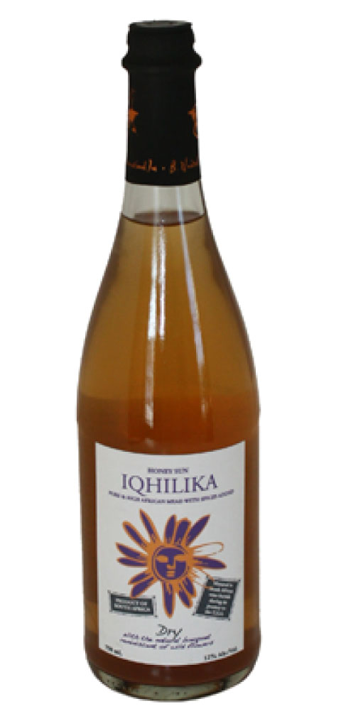iQhilika African Dry Mead 25.4oz bottle.