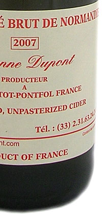 Cidre Bouche Brut E. Dupont 750mL bottle.