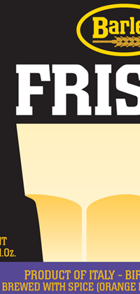 Friska 25.4oz bottle label.