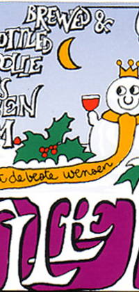 BELGIUM de Dolle Brouwers,Esen STILLE NACHT christmas beer label C2155 013